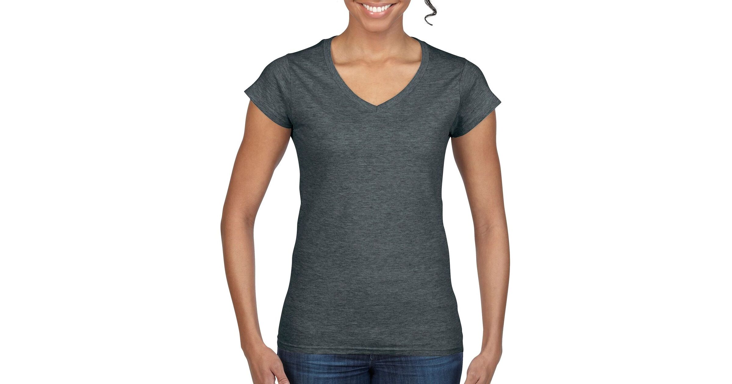 Gildan Softstyle Ladies V Neck T Shirt