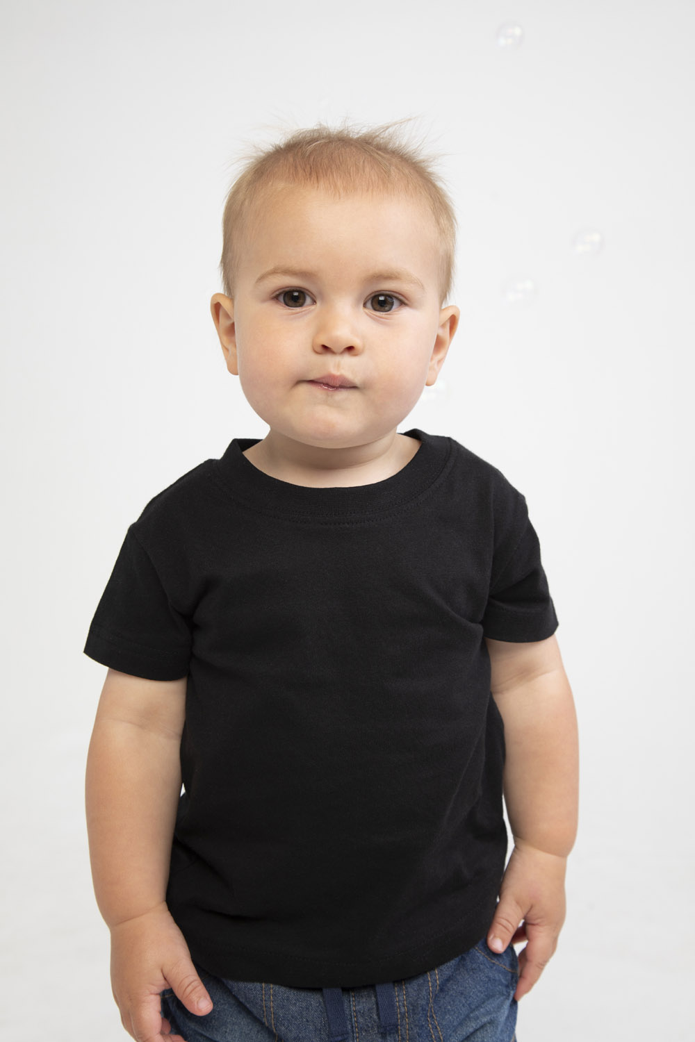 Larkwood Baby/Toddler Girls Frilly Short Sleeve T-Shirt RW3917 